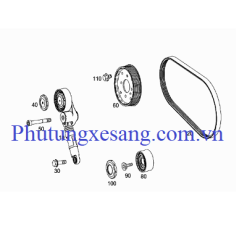 Dây curoa Mercedes GL350 ML350 Sprinter 2010-2022-A0019934696, A0039930096, 7PK2045