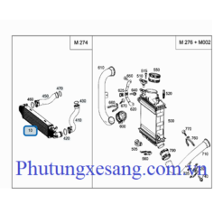 Két làm mát turbo Mercedes E250 E350 E550 GLK250 2011-2017-A2045000200 1 Két làm mát turbo Mercedes E250 E350 E550 GLK250 2011-2017-A2045000200