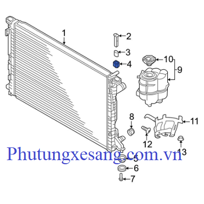 Cao su chốt két nước Audi A4 A5 A6 A7 A8 Q4 Q5 Q7 Q8 S4 S5 2017-2024-7P0121276 Cao su chốt két nước Audi A4 A5 A6 A7 A8 Q4 Q5 Q7 Q8 S4 S5 2017-2024-7P0121276