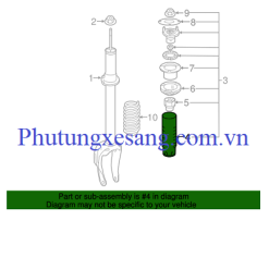 Chụp bụi giảm sóc trước Mercedes GLE400 GLE350 GLE550e ML250 ML350 ML400 2012-2019-A1663230098