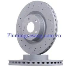 Đĩa phanh trước Mercedes S350 S400 S500 S550 CL550 CL600 W221 2007-2014-A2214211112, A2214211612