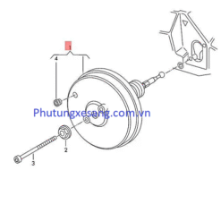 Bầu trợ lực phanh Audi A4 A5 A6 S4 S5 S6 2007-2018-8K0612107D, 4G0612107, 4G0612107A, 8K0612107B