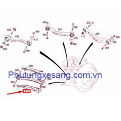 Nắp ốp tay điều khiển sau phải Mercedes C-class W204-A2043521688