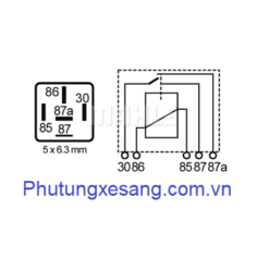 Rơ le dòng điện chính Fiat-83BG13A025CA-MR75 1 Rơ le dòng điện chính Fiat-83BG13A025CA-MR75