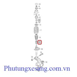 Cao su tăm bông liền chụp bụi giảm sóc trước Volkswagen Polo Golf Jetta Audi TT-1H0412303B-VKDP33177T