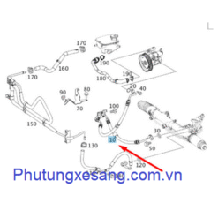 Ống dầu cao áp trợ lực lái Mercedes C250 2011-2015-A2074602024-851623012