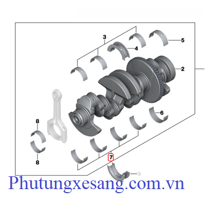 Bạc trục khuỷu miếng dưới BMW 130i 235i 318i 435i 525i 630i 730i X1 X3 X4 X5 X6 Z4 55,50MM (+0,50) (số 7)-11217512510 Bạc trục khuỷu miếng dưới BMW 130i 235i 318i 435i 525i 630i 730i X1 X3 X4 X5 X6 Z4 55,50MM (+0,50) (số 7)-11217512510