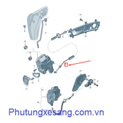 Dây cáp cửa sau Audi A6 S6 2005-2011-4F0839085B